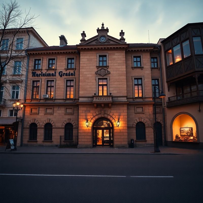 Fațadă istorică pe Str. Mureșenilor din Brașov, iluminată auriu la asfințit